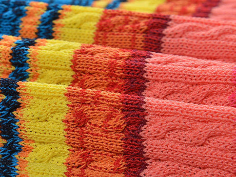 Noemi Dress - Bodycon Style - Colorful Striped Pattern - Spaghetti Straps - Mid - Calf Length