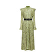 Noémie floralembroidered midi dress in Green