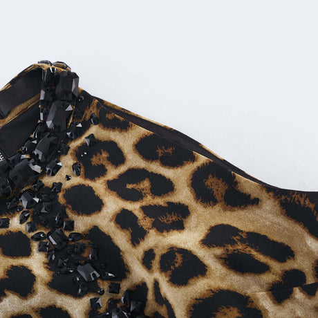 Noémie leopardprint top  skirt matching set