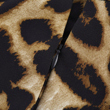 Noémie leopardprint top  skirt matching set