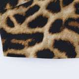 Noémie leopardprint top  skirt matching set
