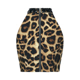 Noémie leopardprint top  skirt matching set