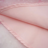 Norah Mini Dress Pink & White 3D Petal Puffy Scallop Hem