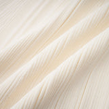 Nouria white mermaidhem knit midi dress