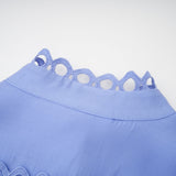 Nova blue cutout belted mini dress