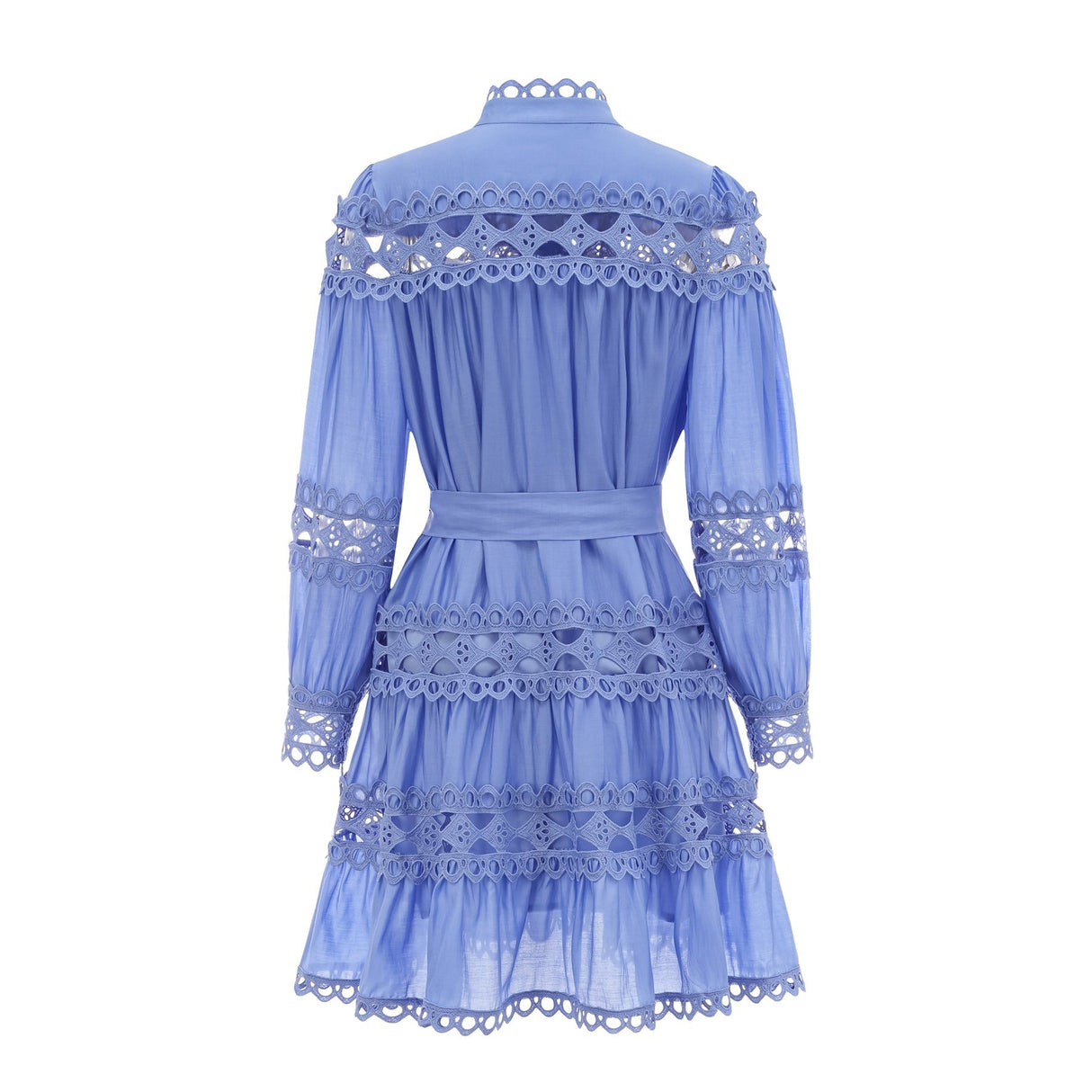 Nova blue cutout belted mini dress