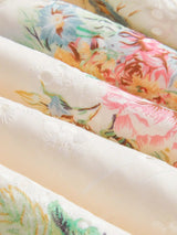 Oakley Midi Dress - Shirt Collar - Bishop Sleeve - High Waist - Floral Pattern - Elegant Style