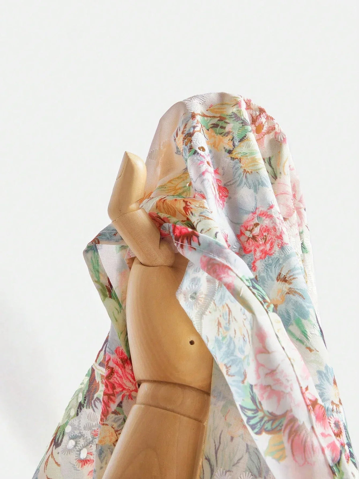 Oakley Midi Dress - Shirt Collar - Bishop Sleeve - High Waist - Floral Pattern - Elegant Style