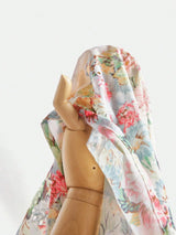 Oakley Midi Dress - Shirt Collar - Bishop Sleeve - High Waist - Floral Pattern - Elegant Style