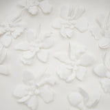 Odette white fauxfloral top  skirt matching set