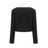 Odile black jacket  skirt matching set