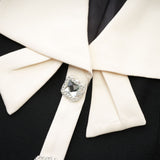 Odile black jacket  skirt matching set