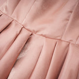Olga Dress Brown Bow Detail Flare Mini