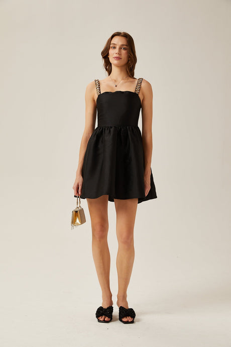 Ondine pleated crystalembellished mini dress