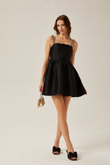 Ondine pleated crystalembellished mini dress