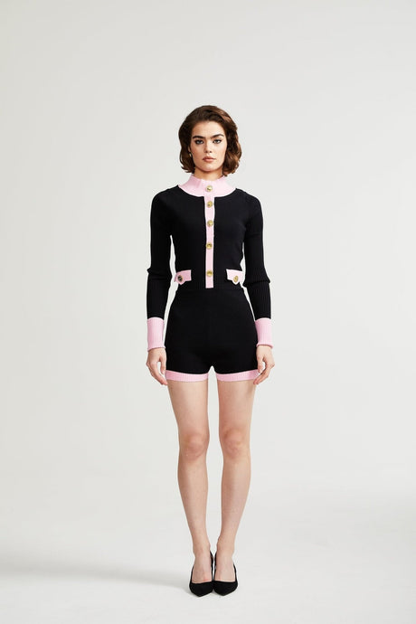 Ondinea black knitted bodysuit