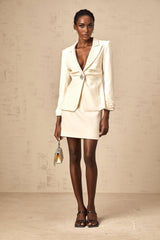 Ornella Blazer & Skirt Crystal Embellished Cinched Waist Set