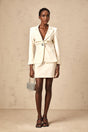 Ornella Blazer & Skirt Crystal Embellished Cinched Waist Set