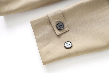 Paige Trench Coat – Oversized Belted Fit – Epaulettes – Military - Inspired Design