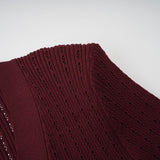 Paisley Skirt & Top Set Crystal Embellished Bordeaux Red