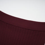 Paisley Skirt & Top Set Crystal Embellished Bordeaux Red