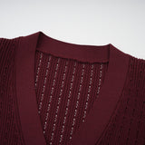 Paisley Skirt & Top Set Crystal Embellished Bordeaux Red