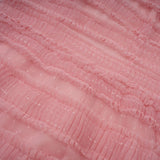 Paityn Midi Dress Pink Dot Ruffled Tulle Tiered Design Zip Fastening
