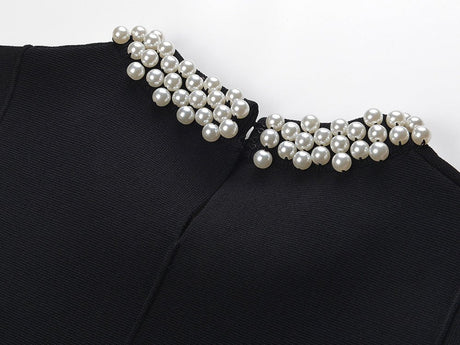 Palma Dress - A - Line Silhouette - Sleeveless Modern Style - Elegant Pearl Embellishment - Versatile for Spring & Summer