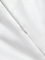 Paris Midi Dress - Round Neck - Arm Sleeves - High Waist - Elegant - Appliques