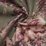 Pascale belted floralprint ramie midi dress