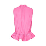 Pasqualina Skirt & Top Set Pink Ruffled Pleated Design