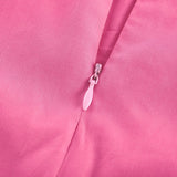 Pasqualina Skirt & Top Set Pink Ruffled Pleated Design