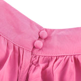 Pasqualina Skirt & Top Set Pink Ruffled Pleated Design