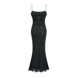 Pasquina Sequin Embellished Midi Dress in Neutrals