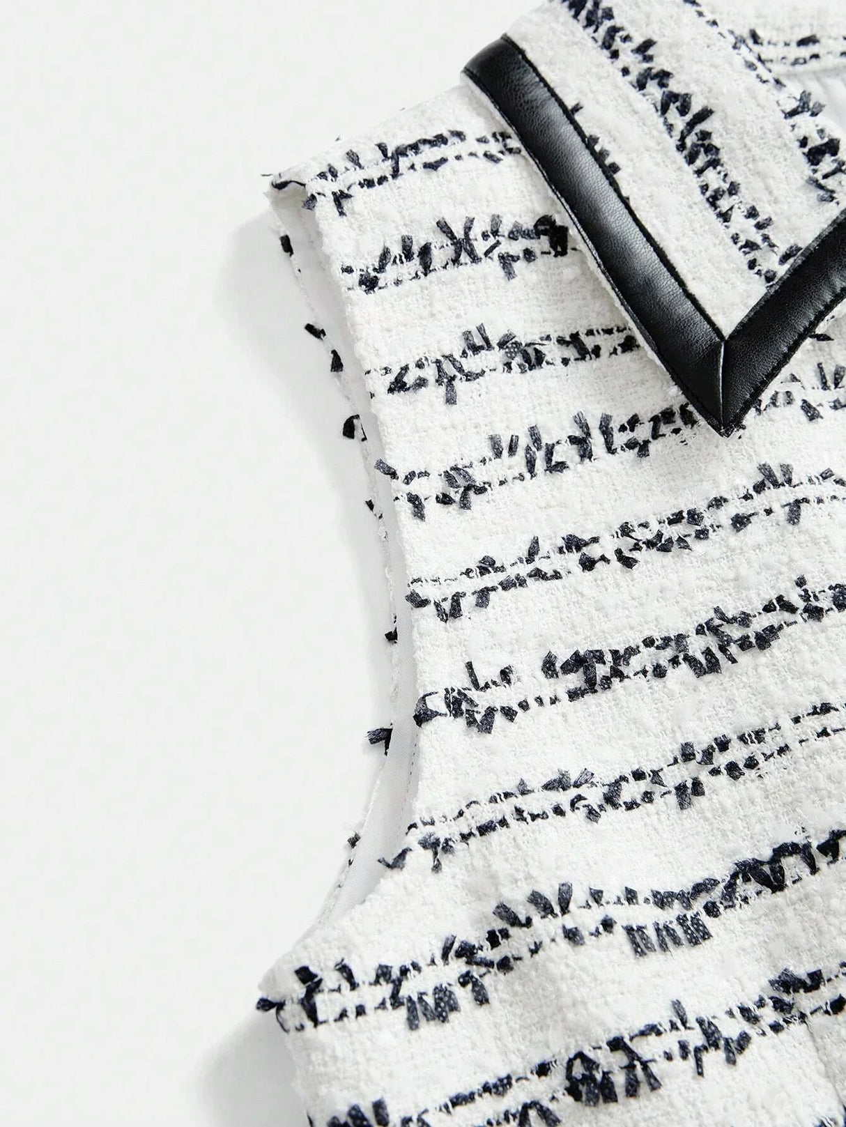 Patchwork Leather Striped Jumper Dress For Women AutumnWinter