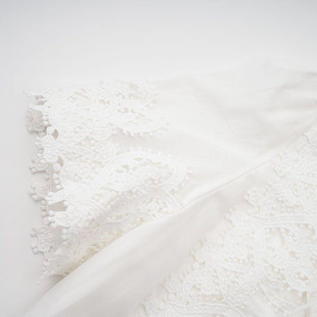 Patricia white florallace midi dress