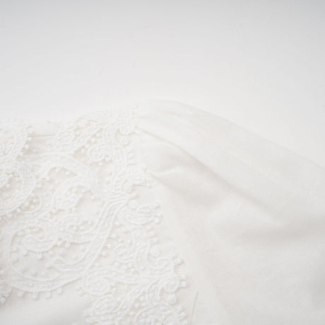 Patricia white florallace midi dress