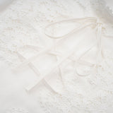 Patricia white florallace midi dress