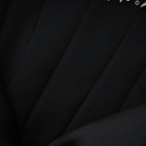 Patrizia Maxi Dress - Off Shoulder Pleated Design with Crystal Embellishment & Flared Hem