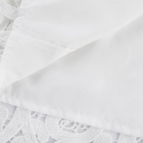 Patrizia Shirt & Skirt White Lace Floral Set