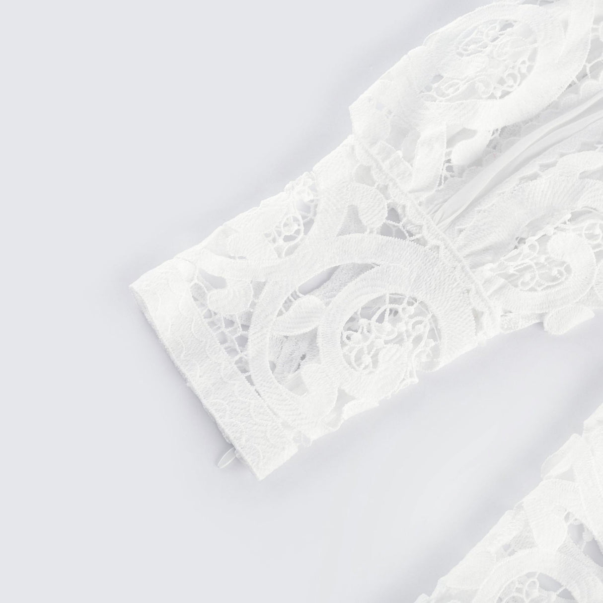 Patrizia Shirt & Skirt White Lace Floral Set