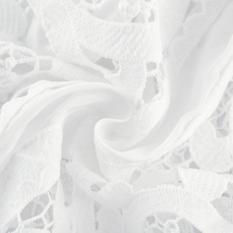 Patrizia Shirt & Skirt White Lace Floral Set