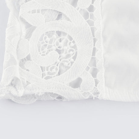Patrizia Shirt & Skirt White Lace Floral Set