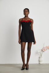 Pauline fauxflower mini dress
