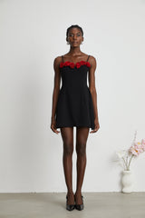 Pauline fauxflower mini dress