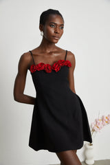 Pauline fauxflower mini dress