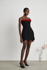 Pauline fauxflower mini dress