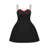 Pauline fauxflower mini dress