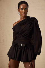 Pellegrina Blouse & Skirt Crystal Bow Set