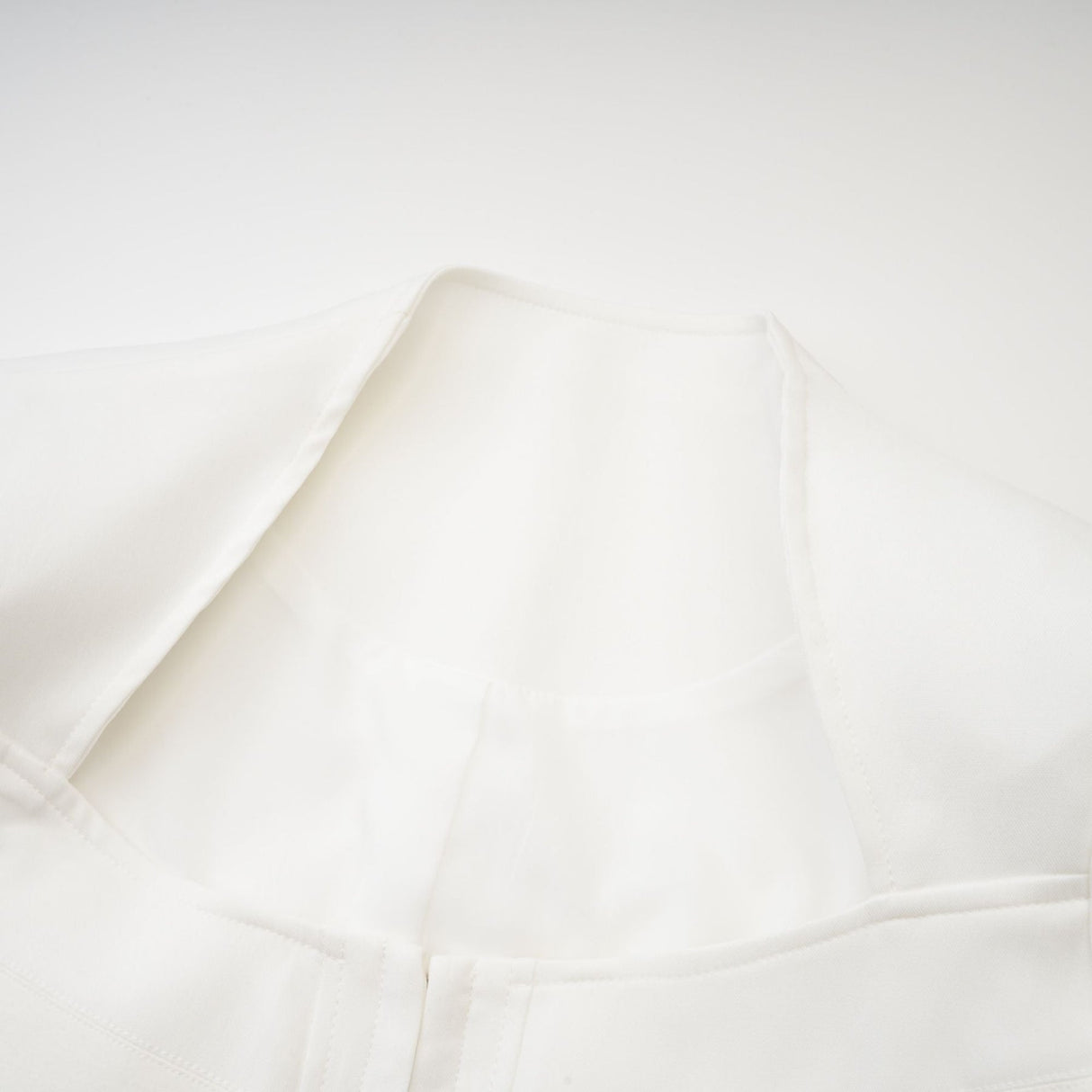 Penelope Corset Top White Square Neck Long Sleeve